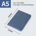 A5 Notitieboek met Rits Zakelijk Ringband 192x256MM Premium Blauwe Dagboek Planner - Losbladig Notitieboek met Rits / A5 / Koningsblauw