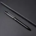Penna gel nera a scatto 0.5mm punta proiettile penna firma per regalo stampa logo aziendale - Nero / Penne a scatto per il business