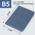 B5 Ringband Notitieboek met Rits PU Lederen Organizer Kantoor Briefpapier Planner Blauw - Losbladig Notitieboek met Rits / B5 / Koningsblauw