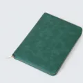B5 groen PU lederen notitieboek met rits en manager map met 200 pagina's papier. - Losbladig Notitieboek met Rits / B5 / Groen