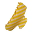Snoepkleur gestreepte haar klauw clip mode veelzijdige hoge paardenstaart accessoire - 13cm / Geel