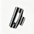 Zwart-wit gestreepte haarklem, stijlvolle geometrische haarklem voor dagelijks gebruik. - 7.5cm / Zwart Wit