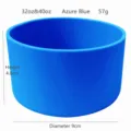 Silicone water bottle boot 32oz 40oz protective sleeve anti-slip cup cover light blue - Blue