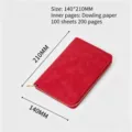 A6 notitieboek met rits rood PU kunstleder dagagenda voor kantoor stationery 140x210mm - Losbladig Notitieboek met Rits / A6 / Rood