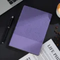 Purple retro fretwork notebook corporate diary business work journal custom logo available - Purple