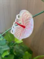 PVC simulierte Blatt Haarklammer Wald Stil Haarnadel elegante Pflanze Haifisch Clip - Weiß