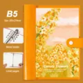 B5 Gelb Raps Blumen Retro Olgemal Ringbuch Schuler Tagebuch Terminplaner Notizbuch - Rapsblüte Ölgemälde / B5 Liniert Ringbuch