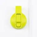 Replacement straw lid for wide mouth water bottle in bright green with clear straw. - Lemon Yellow