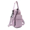 Water bottle bag multifunctional waterproof outdoor cycling sports cup pouch purple sling bag - Purple