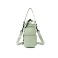 Light green waterproof outdoor sports water bottle bag with phone pocket for travel. - Green