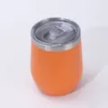 Vaso térmico de acero inoxidable estilo ins taza de huevo aislada al vacío naranja - 12oz / Naranja