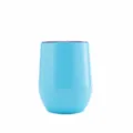 Vaso de vino de acero inoxidable 360ml azul azur taza de huevo aislada para viaje - 12oz / Azul Mar Profundo