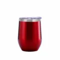 Taza de huevo de acero inoxidable 304 vaso de vino al vacio taza aislante termica 360ml - 12oz / Rojo rubí