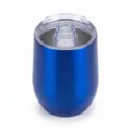 Vaso de vino de acero inoxidable aislado al vacío taza de huevo azul taza térmica - 12oz / Azul Brillante