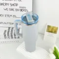 40oz stainless steel insulated tumbler with handle large capacity travel water bottle - 1.1L-2L / Generation 2 Mist