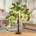 Künstlicher Eukalyptus Baum Licht LED Kupferdraht Dekoration für Heim Party & Urlaub - 0,5m 50 LEDs Kupferdraht-Eukalyptusbaum