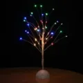 LED Kupferdraht Bonsai Baum Licht mit bunten Lichtern für Urlaub Heimzimmer Tischdeko. - 3er-AA-Batteriemodell / bunt