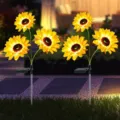 Solar Sonnenblume Gartenleuchte LED außen wasserdicht Rasen Steckleuchte für Hof Weg Deko. - Drei-Kopf-Sonnenblumen