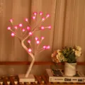 LED Rosenbaum-Licht, künstliche Blumen-Nachtlampe, USB batteriebetriebene Deko-Stimmungsleuchte. - USB- & AAA-Batteriebox-Dual-Modus / 24L Rosen-Modell