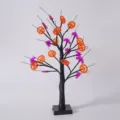Luce per albero di zucca LED di Halloween con pipistrelli per decorazione festa. - 24 LED - Lampada ad albero con zucca e pipistrello