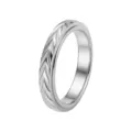 Men Stainless Steel Spinner Ring 3D Wheat Carved Silver Vintage Band Fashion Jewelry - Size 5 / Wheat Engraved / Steel