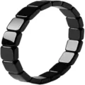 Black hematite magnetic bead bracelet therapeutic stone jewelry couple gift stylish design - Square Hematite Bracelet