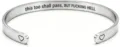 Stainless steel cuff bracelet with engraved inspirational quote and cute heart ends, minimalist style. - Heart Single-Sided Engraved / Steel