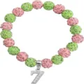 10mm pink green rhinestone beaded bracelet crystal ball charm bracelet jewelry gift detail view - Number 7 - 28