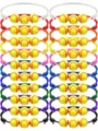 Detailed view of 24 pieces colorful braided softball charm bracelets stackable sports jewelry set for fans. - 20-Piece Colorful Braided Baseball Set