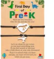 Back to school dinosaur bracelet set for kids, stainless steel matching cute charms for girls boys - Pre-K - 10