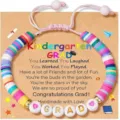 Children colorful soft pottery clay bead bracelet kindergarten graduation gift jewelry card - Polymer Clay Grad 2