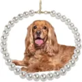 Cute pearl dog collar variant, stylish candy color pet necklace for small dogs and cats. - 10