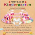 Back to school mother daughter beaded bracelet set, cute butterfly heart charm gift for kids. - Kindergarten Butterfly - 24