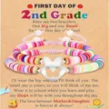 Mother daughter matching bracelets, colorful heishi bead back to school gift jewelry set. - 2nd-Butterfly-22