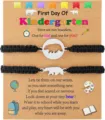 Kindergarten back to school gift braided rope stainless steel cute bear bracelet set for kids - Bear Woven 2-Piece Set - 29