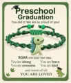 Kids Preschool Graduation Bracelet Cute Dinosaur Braided Adjustable Gift Jewelry for Children - 38