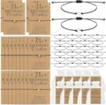 21st birthday wish bracelet set with cards black cord star heart charms and organza bags - 21st - Heart & Star with Organza Bag - 1-Piece Set