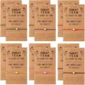 Star braided string bracelet set with motivational card, perfect team graduation gift. - 12-Card Pack - 1