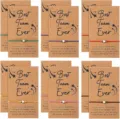 Woven star charm wish bracelet set with kraft paper card variant options for gifts. - 12-Card Set - 5