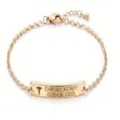 Gold stainless steel medical alert ID bracelet featuring chronic kidney disease engraving. - 44