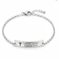 Stainless Steel Medical Alert ID Bracelet for Women Chronic Kidney Disease Engraved Jewelry - 45