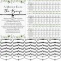 Baby christening adjustable footprint bracelet with message card gift set for celebration. - 5