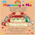 Matching Mommy and Me beaded bracelets set with colorful clay beads and sweet letter charms. - Mommy & Me - 1