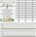 Baby christening wish bracelet with cute footprint charm and message card gift for newborn. - 9