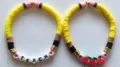 Teacher pencil clay bead bracelet stackable handmade cute fruit apple charm jewelry gift for women - 24-Piece Apple Teacher's Day Set 2 (12 Pieces per Style)