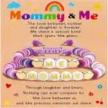 Mommy and me matching beaded bracelet set with cute colorful clay beads and gold heart charms. - Mommy & Me - 3