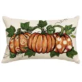 Herbst Ernte Kürbis Kissenbezug dekorativ rustikal Lendenkissen für Sofa und Bett dekor - 30x50 cm (Nur Kissenbezug) / YM001-1