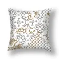 Geometric printed throw pillow cover soft peach skin cushion case for sofa home decor - 21DM5(7)