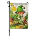 St. Patrick's Day garden flag linen print outdoor decorative yard banner for spring decor - HYQ9-20