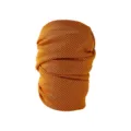 Orange mesh sports cooling sweat headband and breathable neck gaiter for fitness workouts. - Orange